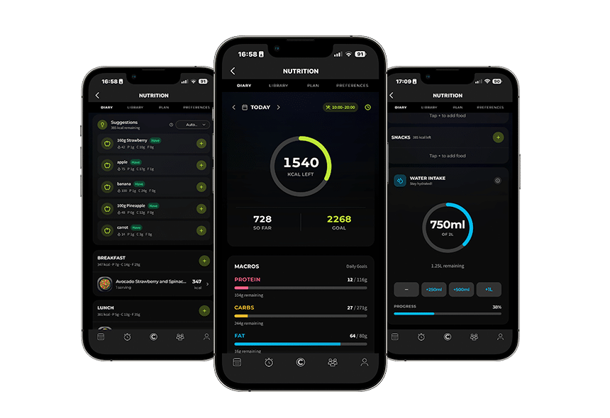 Goliaz Nutrition module inside Goliaz 5.0