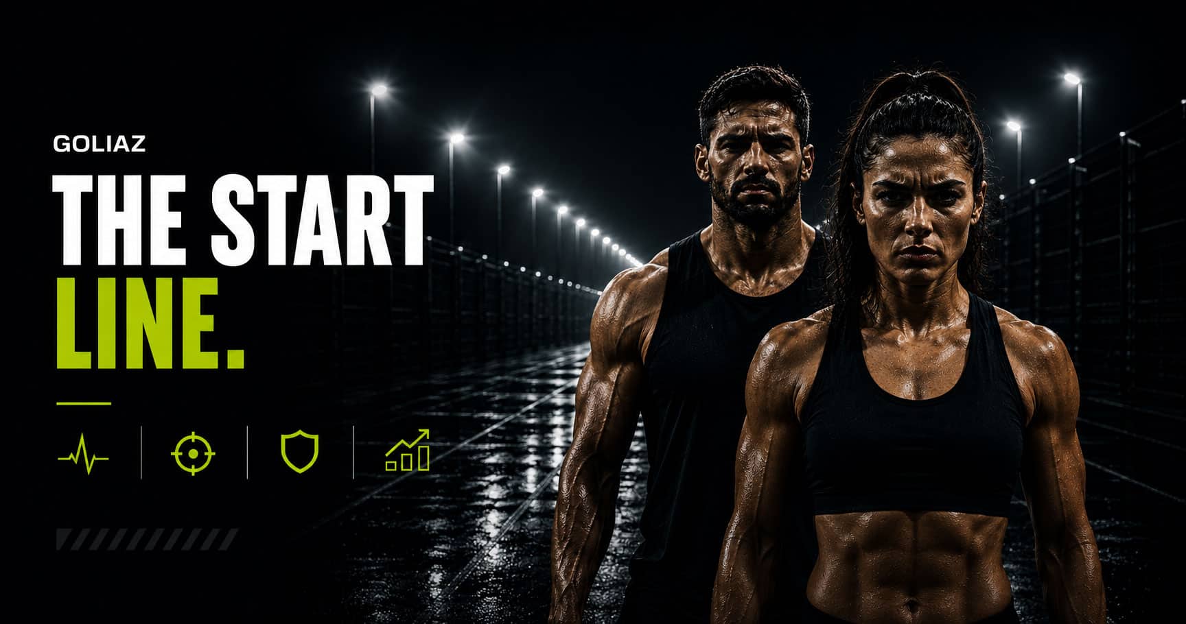 THE START LINE Challenge by Goliaz, a 4-week fitness challenge with running, endurance, speed and strength work