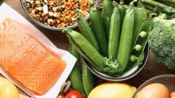 Balanced nutrition, healthy carbs, fats, proteins